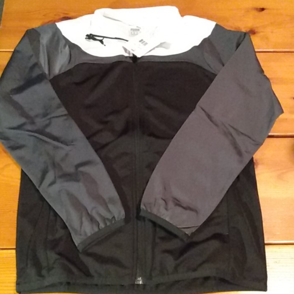 Puma Kids Esito 3 Tricot Jacket Black-White Zip